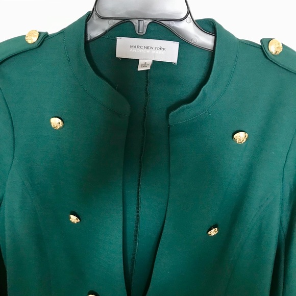 ❇️Andrew Marc Green Military Style Blazer - Picture 5 of 7